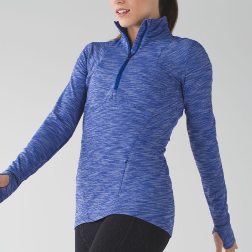 LULULEMON blue Kanto Catch Me 1/2 Zip